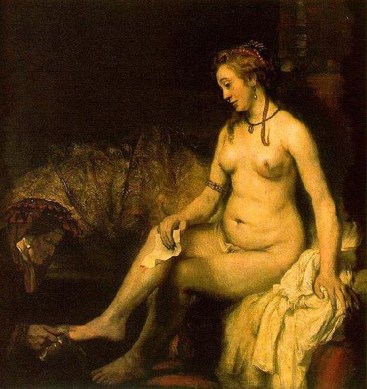  Bathsheba in her bath, also modelled by Hendrickje,